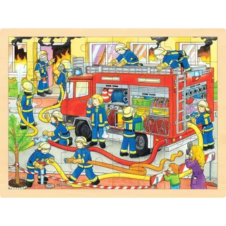 GoKi Einlegepuzzle Feuerwehreinsatz 48 Teile
