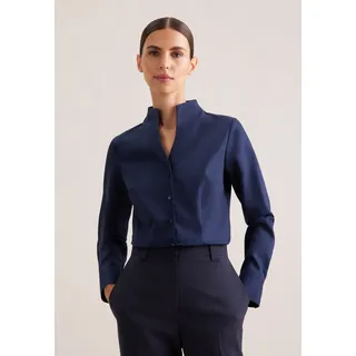Seidensticker Klassische Bluse Dunkelblau 42