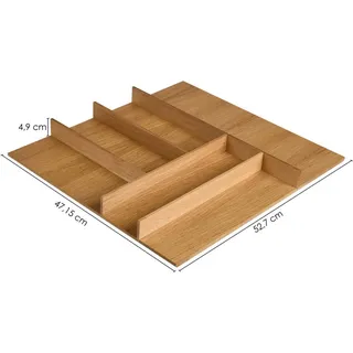 Nobilia Besteckeinsatz Holz 60 x 4,9 x 50 cm