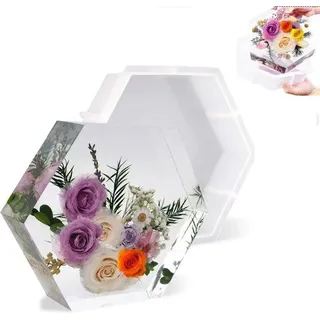 Famanu Silikonformen für Epoxidharz - Tiefe Formen für Blumen und Deko