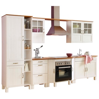 Home affaire Küchenzeile Alby, Breite 325 cm, in 2 Tiefen, ohne E-Geräte weiß 325 cm x 50 cm