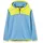 1/4-Zip Hoodie dove blau/limonengelb L