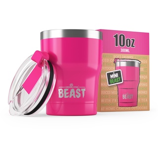 Beast Thermobecher 300 ml (10 oz) - Cup Cake Pink I Mehrweg Thermo Kaffeebecher To Go I Doppelwandiger Trinkbecher aus Edelstahl I Perfekt für Kaffee oder Eiskaffee