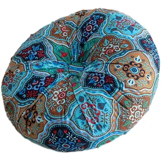 Lpitoy Runde Bodenkissen, Marokkanisches Sitzkissen Für Erwachsene Und Kinder, Böhmisches Sitzkissen, Bodenkissen Zum Lesen, Meditation, Yoga, Wohnzimmer, Tatami