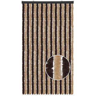arsvita Flauschvorhang Ösen 80 x 200 cm Beige/Braun 1 St