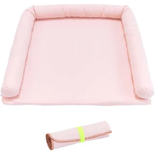LIMMALAND Wickelauflage & Unterlage für IKEA HEMNES/MALM - Blush | Weicher Schaumstoffkern, Bezug 100% Baumwolle · waschbar bei 60°C · inkl. Stoffschlange als Stoßschutz