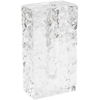 DONOUCLS Kristall Vase mit Gletscher, Wellenmuster, Kristallvase für frische künstliche Blumen, Handgefertigte vase als Elegante Tischdekoration für Wohnzimmer, Hochzeit & Events, Zeitlose Wohndeko