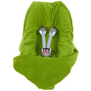 HOPPEDIZ® Babydecke Fleece Einschlagdecke für Autositz und Kinderwagen, gruen