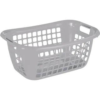 Sunware Wäschekorb Basic 79L silber Wäschebox Wäschesammler