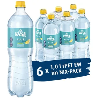 VILSA Plus Lemon, 6 x 1,00 l PET