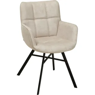 omg design Armlehnstuhl Marcon Stoff beige
