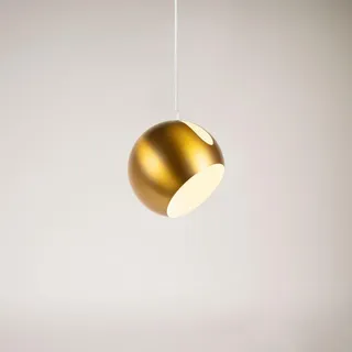 s.luce Ball 1-flg. Ø 20 cm rund gold/weiß