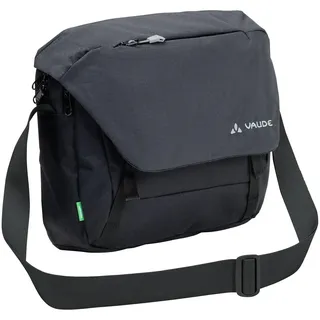 VAUDE Umhängetasche ROM S III - hochwertige Messenger Bag Herren & Damen aus recyceltem PET, wasserabweisende Schultertasche mit Notebook-Fach - black, Einheitsgröße