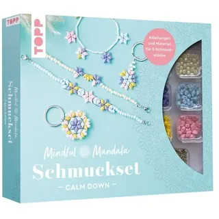 Frechverlag Mindful Mandala - Schmuckset Calm down. Mit Anleitung und Material für 5 Schmuckstücke