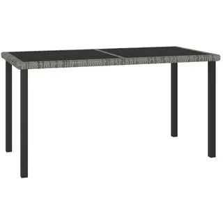 vidaXL Gartentisch 140 x 70 x 73 cm Grau