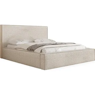 WFL GROUP Polsterbett 140 x 200 cm Beige