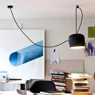 Pendelleuchte FLOS, AIM, dimmbar, Schwarz, für Wohnzimmer, Metall, Design - 21.1