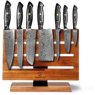Küchenkompane Messer-Set, Schwarz, Braun, Holz, Metall, Kochen, Küchenmesser, Messersets