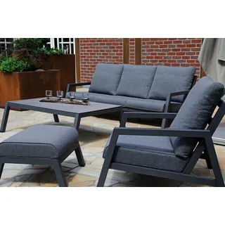 SonnenPartner Empire Gartentisch 140 x 140 x 42 cm Anthrazit