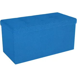 Intirilife Sitzhocker Faltbar 76 x 38 x 38 cm Blau