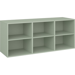 Hammel Furniture Sideboard Keep by Hammel Modul 005, 3 feste Einlegeböden, Wandmontage/ stehend montierbar, Breite 133,8 cm grün