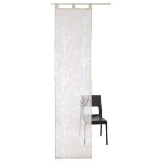 my home Schiebegardine Anna, Schlaufen (1 St), halbtransparent, Ausbrenner, Inkl. Beschwerungsstange beige 57 cm x 295 cm