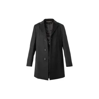 DRESSLER Herren Mantel grau unifarben, grau, Herbst/Winter 2024/2025