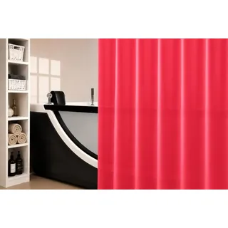 Spirella True Frosty Rot Eco Duschvorhang 180x200cm. Swiss Design
