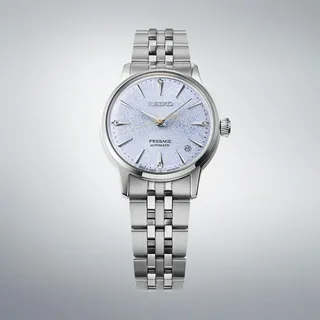 Seiko Presage Automatik Silberfarben