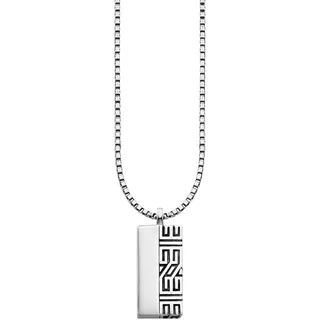Cai Collierkettchen Meander Design 925 Sterling Silber rhodiniert 60cm