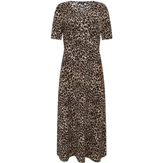 Zero Midikleid Leoprint Beige/Schwarz 42