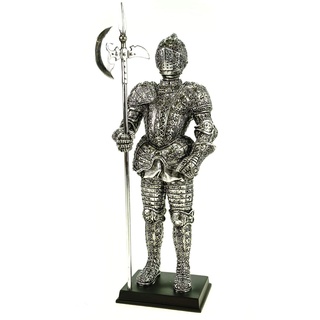 Unbekannt Deutsche Ritter Figur mit Hellebarde - Ritter-Rüstung Veronese
