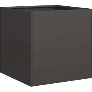 vidaXL Pflanzkübel Schwarz 40x40x40 cm Kaltgewalzter Stahl
