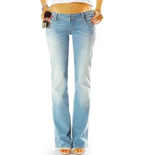 be styled Bootcut-Jeans Premium Jeans Bootcutjeans Hose Bio Denim Hüftjeans - Damen - j97y_BIO 5-Pocket-Sytle, organic, nachhaltig, premium, bio, mit Stretch-Anteil blau 42