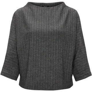 OPUS Damen Sweatshirt | Sweater GISHA Loose im Batwing Stil Black, 44 - 44