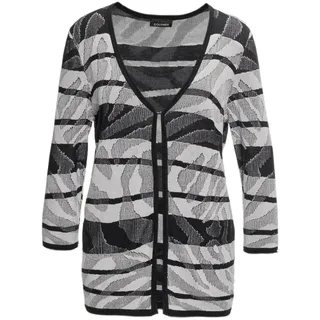 GOLDNER Strickjacke mit V-Ausschnitt Schwarz 20
