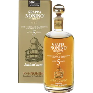 Nonino Grappa Antica Cuvée 5 Years 43% vol 0,7l in Barriques 0.7 Liter 43%vol.