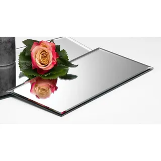 SANDRA RICH Spiegelplatte 30 x 15 cm Silber