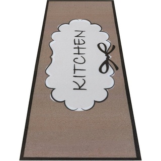 Küchenläufer Kitchen Cloud, HANSE Home, rechteckig, Höhe: 3 mm, Läufer, Rutschfest, Küchenteppich, Küche, Teppich, Pflegeleicht braun|schwarz
