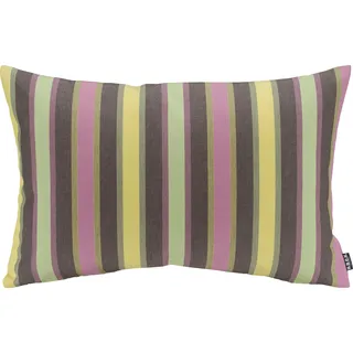 Dekokissen H.O.C.K. "Yucatan Outdoor Kissen", bunt (lila, salbeigrün, gestreift), B:50cm H:10cm L:50cm, Polyacryl (dralon), Dekokissen_Sitzkissen_Kissenhüllen, mit bunten Streifen