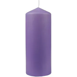 HS Candle Wachskerzen Lila Stumpenkerzen Ø6cm x 13,5cm - Kerze in vielen Farben, Lange Brenndauer - Hergestellt in EU - Kerzen Blockkerzen - Wachs