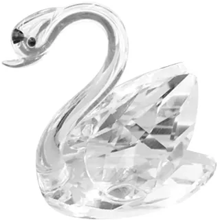 BESTYASH Kristall Schwan Deko Figur – Elegante Glas Schwanen Skulptur als Tischdeko für Wohnzimmer & Schlafzimmer – Edler Briefbeschwerer & Kristallfigur,Hochzeitsgeschenk& Einweihungsgeschenk