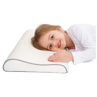 Kopfkissen L-GB-N12, SIKAINI, Füllung: 100% memory schaum, Flach Liegen, Seitenschläfer, Gesundheit Kinder Kissen für Bett Schlafen Memory Schaum