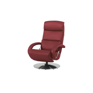 Hukla Relaxsessel Florian Leder 73 x 109 x 91 cm Rot elektrisch