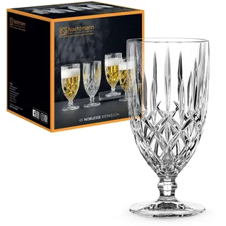 Nachtmann 4-teiliges Universal Gläser Set, 400 ml, Noblesse, 102556, Biergläser aus Kristallglas, Trinkgläser spülmaschinenfest