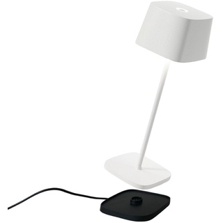Zafferano Ofelia Mini Tischlampe - Aufladbare LED Außenlampe - 30 cm - Weiß