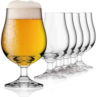 SAHM Bierglas Pokal Biergläser 0,3 Liter 6 Stück - Biertulpe, Edles Glas, 100% recycelbar