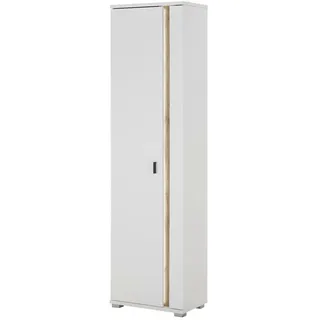 furn.design Stauraumschrank 55 x 200 x 35 cm Weiß