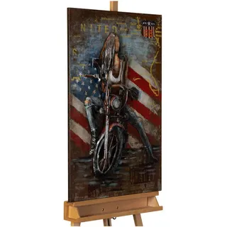 Kunstloft Metallbild, Mehrfarbig, Metall, 4x90 cm, Bilder und Zubehör, Wandbilder, Metallbilder