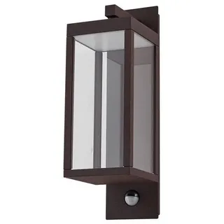 LUCANDE Außenwandleuchte Aluminium 38,0 cm mit Bewegungsmelder braun